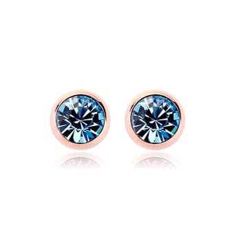 R.A crystal rose gold color earring 1203...