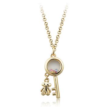 Italina fashion jewelry alloy necklace w...