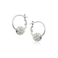 Color drill ball earring 83271