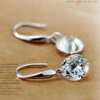 Fashion silver earrings E9905402