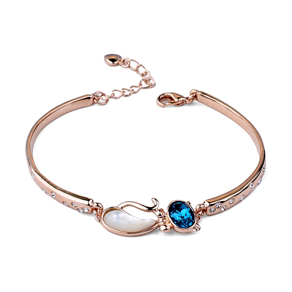 Italinalovely cat crystal bracelet 380129