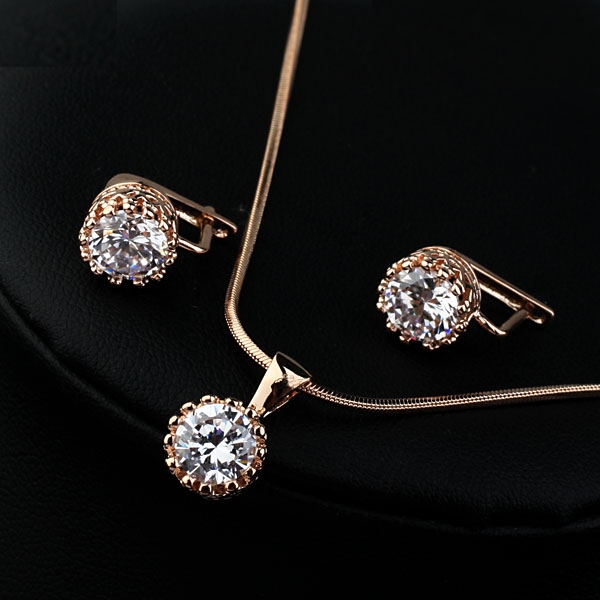 Fashion diamond jewelry set 134982+125419