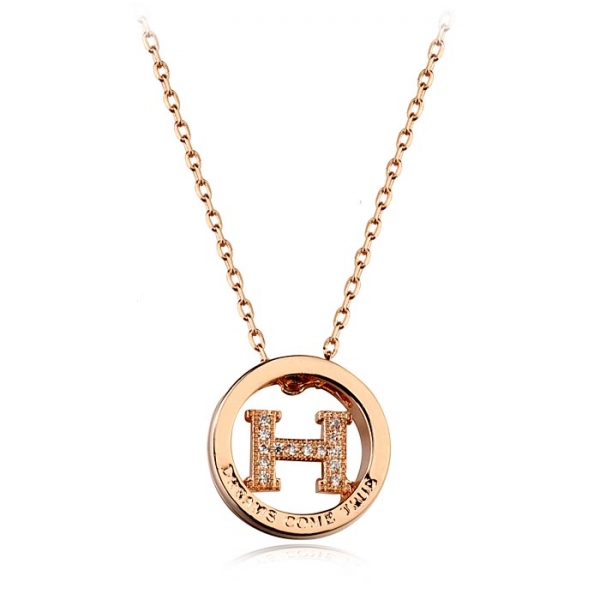 Italina "H"letter necklace 135209