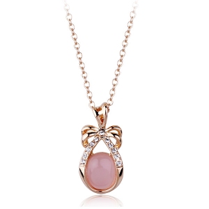 Italina fashion jewelry opal necklace wi...