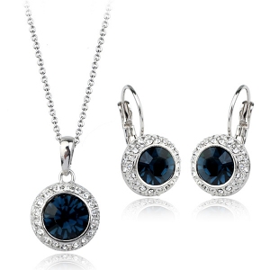 Fashion zircon jewelry set 331144+321001