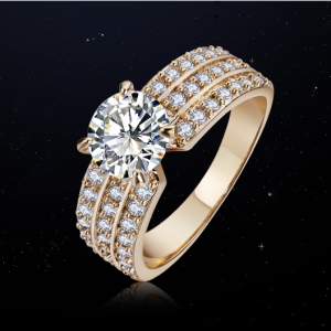 Hot sale fashion zircon wedding ring    10251