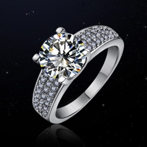 Hot sale fashion luxury zircon wedding r...