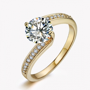 Hot sale fashion zircon ring    10244