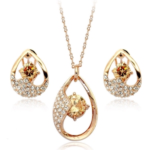 Italina zircon jewelry set 220471