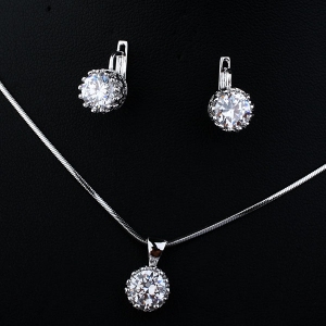 Fashion diamond jewelry set 134982+125419