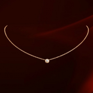 Italina Rigant elegant necklace with large diamond  860552