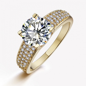 Hot sale fashion luxury zircon wedding ring 10264002