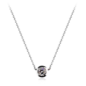 Italinadiamond crystal necklace 400504