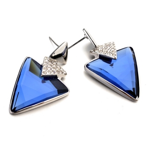 Italina  triangle Crystal earring 125687...