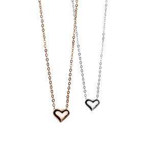 Heart shaped necklace 75022