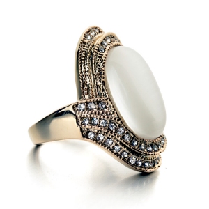 Italina latest Coffee Opal ring 115589