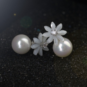 Allencoco pearl earring 208061