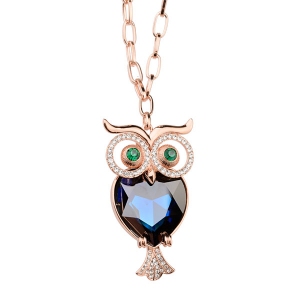 Allencoco owl necklace 60034036