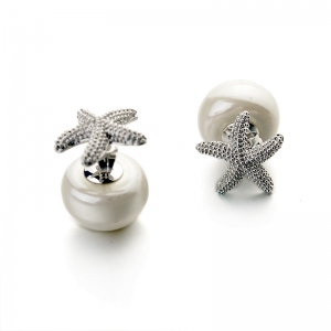 Rigant starfish pearl earring  087755