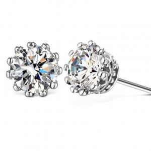 Fashion silver earrings 710802