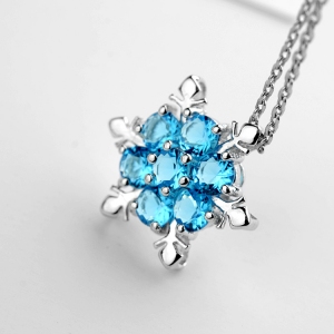 Sapphire 925 sterling silver pendant(excluding chain)   782853