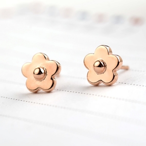 925 silver flower earring