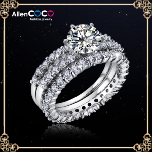 allencoco super sparkle zircon ring 10300102