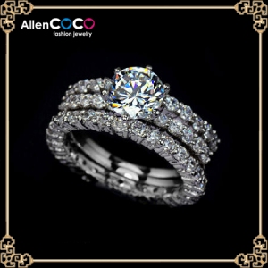 allencoco super sparkle zircon ring 10300102