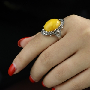 Allencoco agate ring  10348