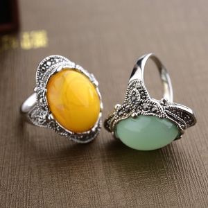 Allencoco agate ring  10348