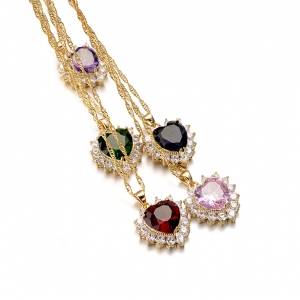 Allencoco zircon necklace  3070092036