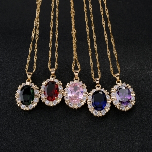 Allencoco zircon necklace  3070094036