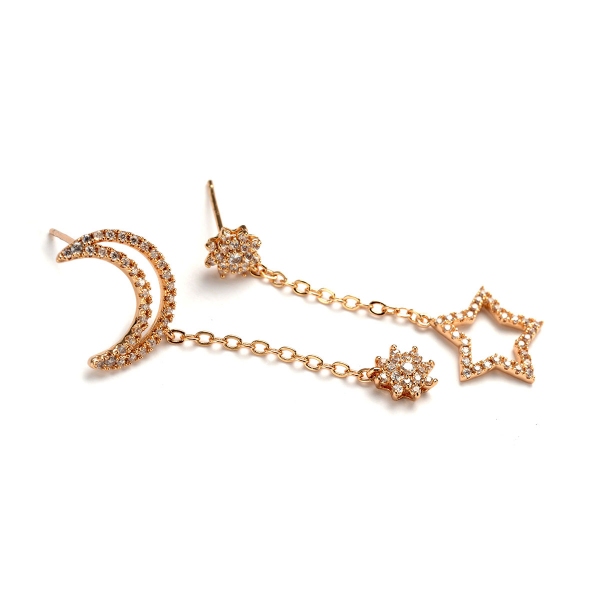 Rigant star moon earring  87633