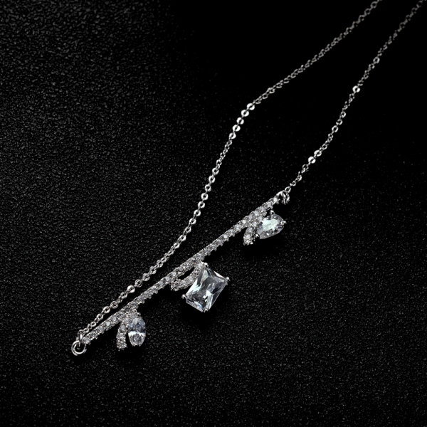 Allencoco zircon necklace  62096