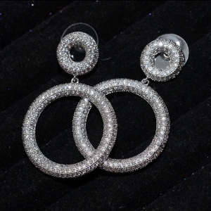 Allencoco zircon earring  208126002