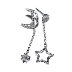 Rigant star moon earring  87633