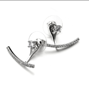 Allencoco  Zirconia Earrings  208122