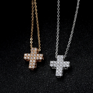 Allencoco cross necklace  77462