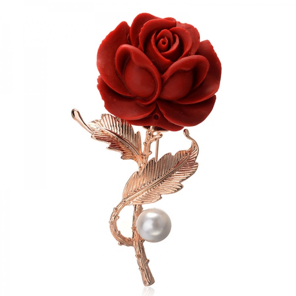 Rigant plastic flower brooch  537320