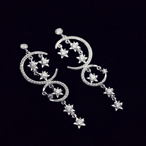 Allencoco star and moon earring  2081600...