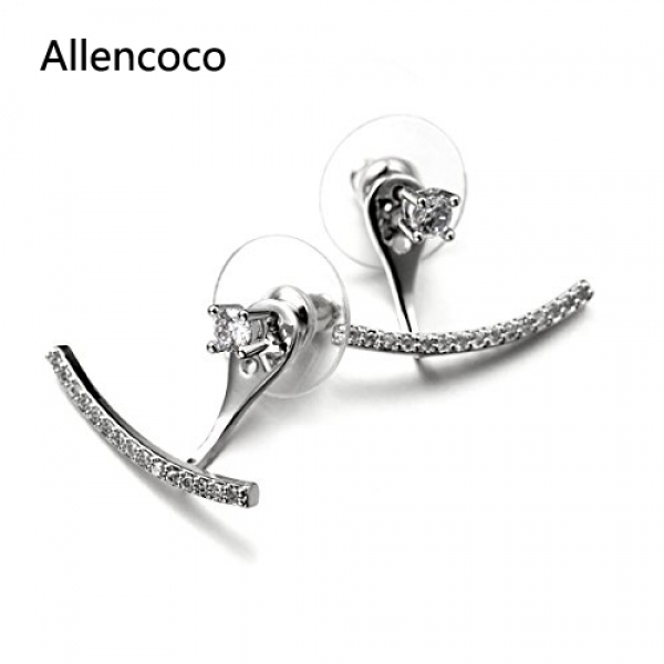 Allencoco  Zirconia Earrings  208122