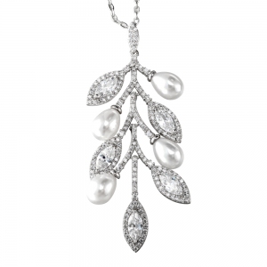 Allencoco pearl Branch necklace  3070087