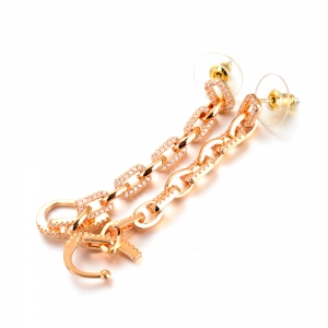 Allencoco zircon chain earring  208176