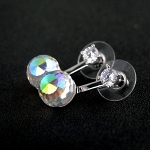 Allencoco crystal ball earring  208177