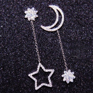 Allencoco moon and star earring   208189...