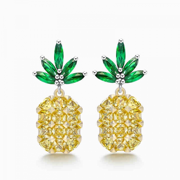 AllenCOCO Tropical Pine Fruit Pineapple Earrings 208450002
