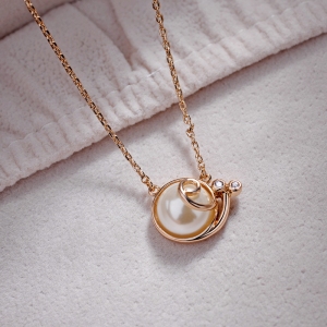 R.A Exquisite snail half beads necklace 62124