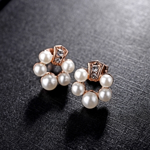 R.A Korean Fashion Diamond Stud Earrings...