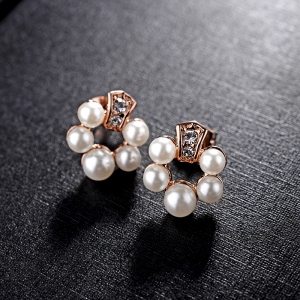 R.A Korean Fashion Diamond Stud Earrings...