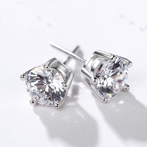 R.A Fashion simple 5 claw zircon earring...